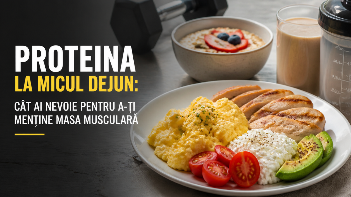 Proteina la micul dejun: cât ai nevoie pentru a-ți menține masa musculară