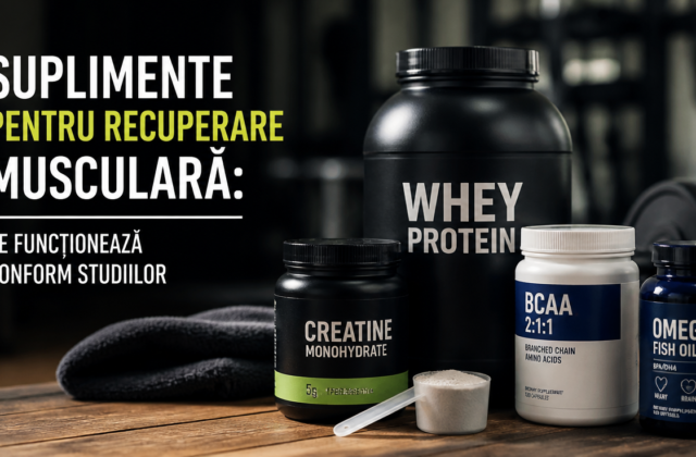 Suplimente pentru recuperare musculară: ce funcționează conform studiilor