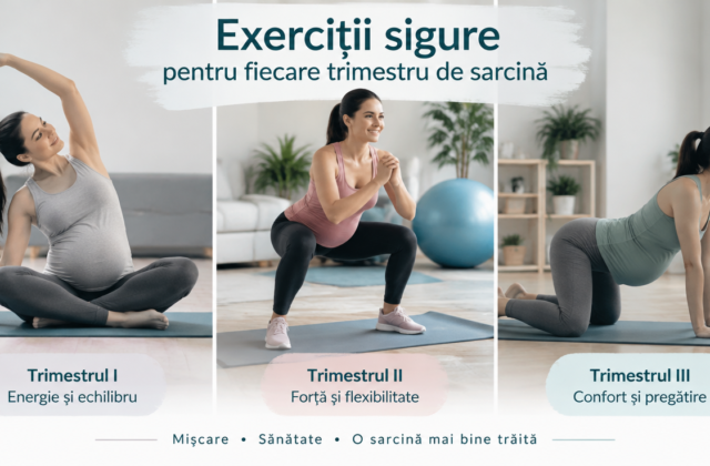 Exerciții sigure pentru fiecare trimestru de sarcină